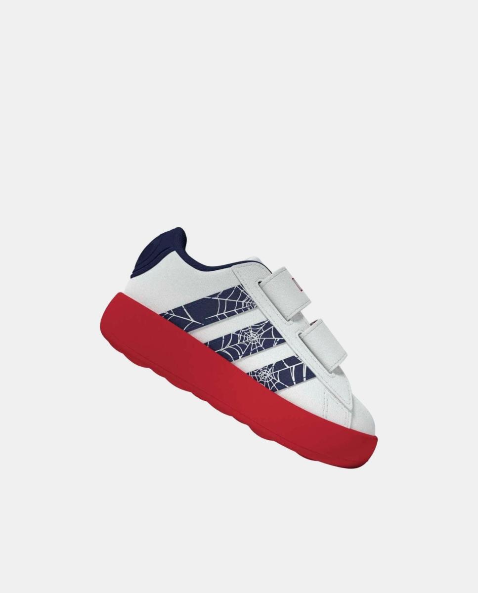 Sapatilhas Grand Court Spider-Man Cf I adidas Branco-8