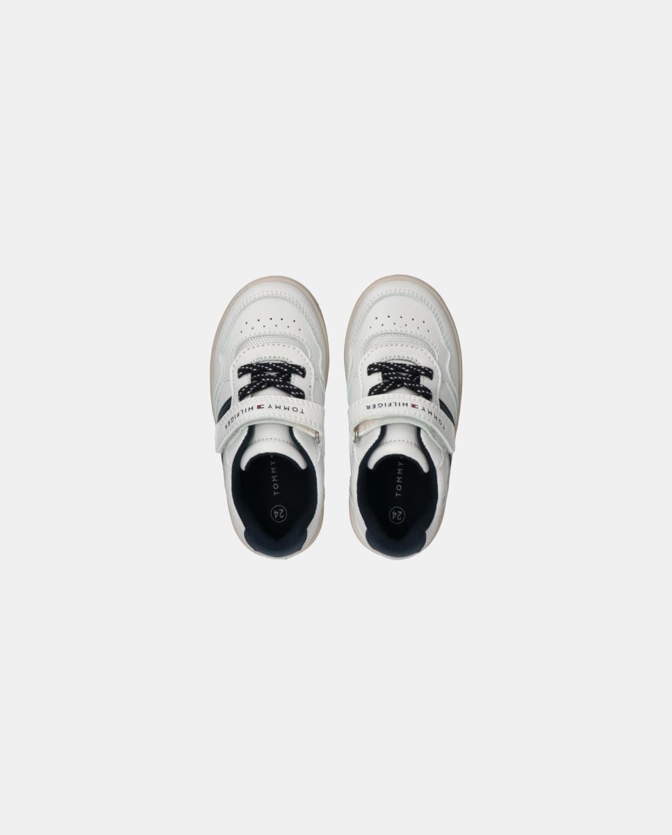 Sapatilhas Tipo Basquetebol de Bebé Tommy Hilfiger Branco-4