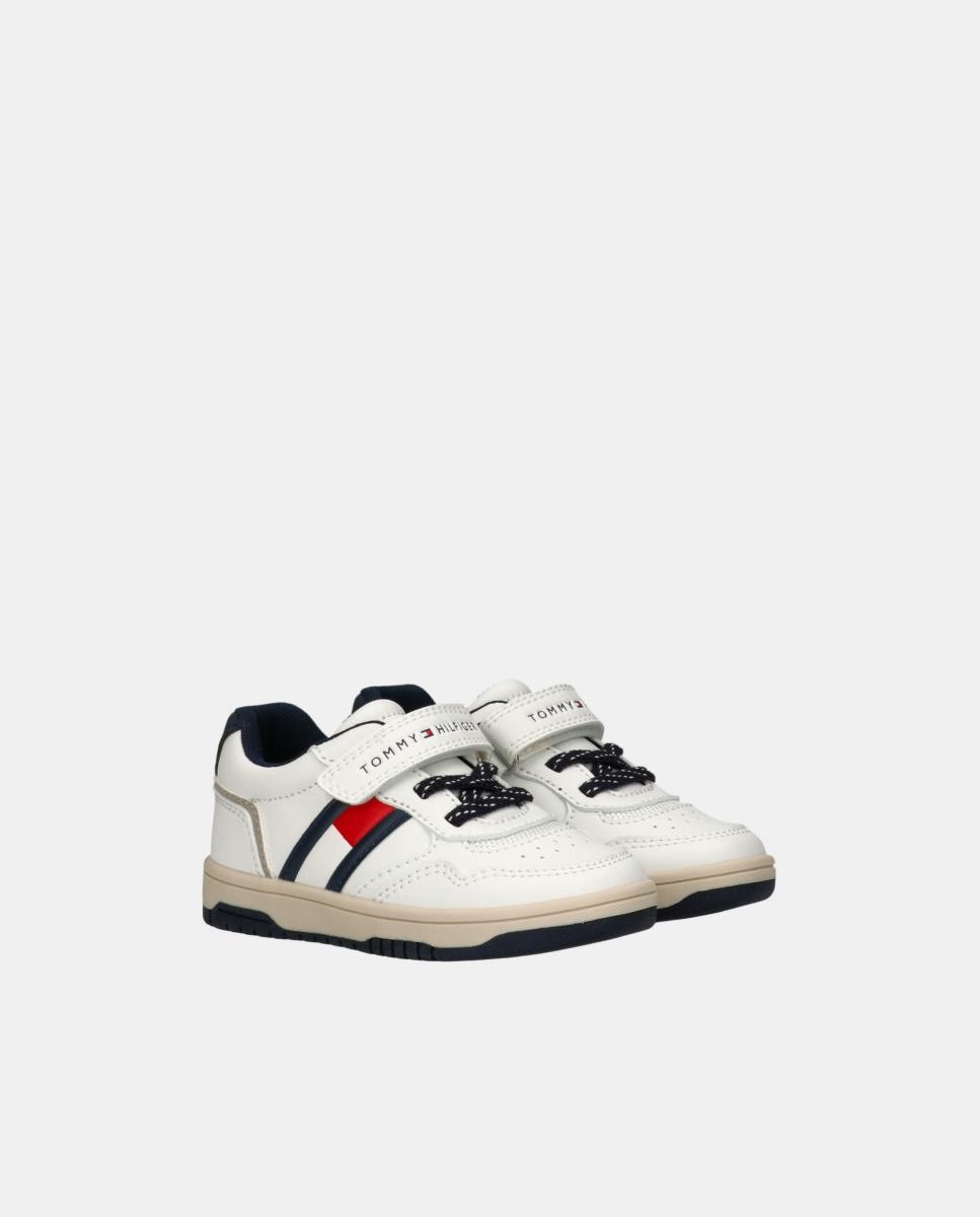Sapatilhas Tipo Basquetebol de Bebé Tommy Hilfiger Branco-5