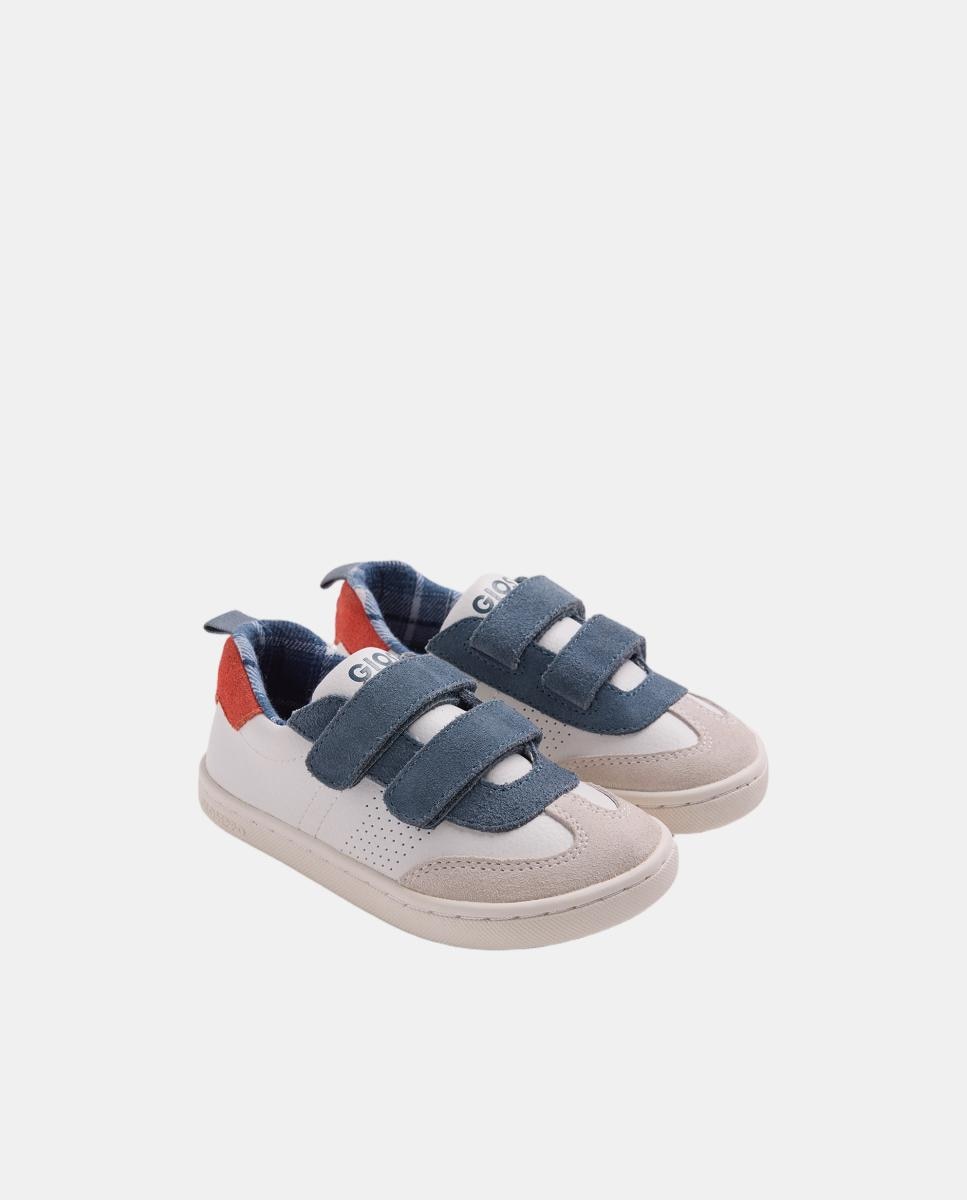 Sapatilhas Gioseppo Barefoot em Pele Azul-2