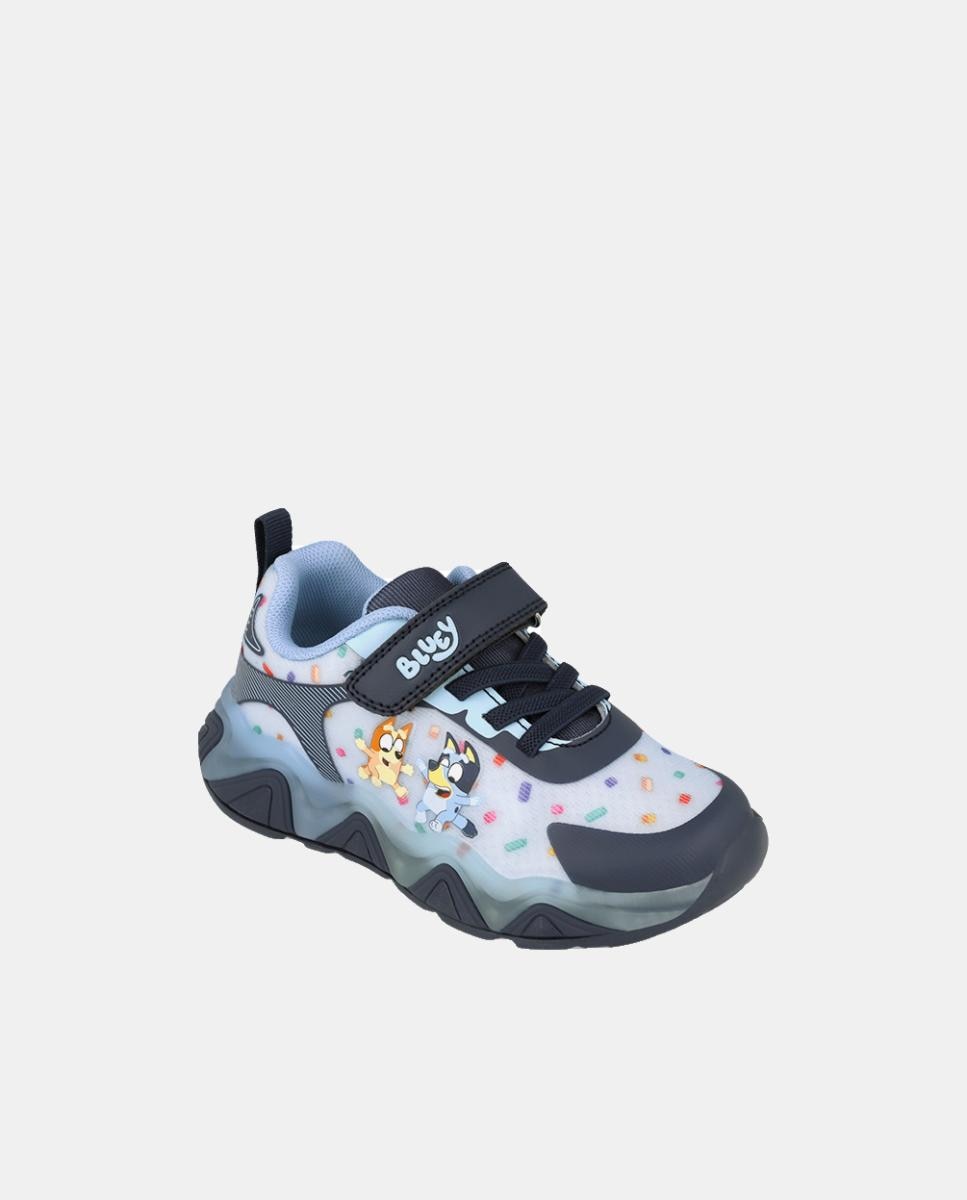 Deportivos Bluey para niña con cierre de velcro y elásticos. - Azul claro Azul claro-4