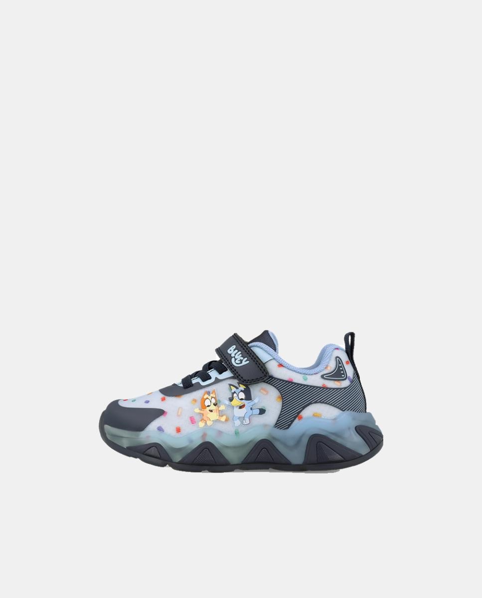Deportivos Bluey para niña con cierre de velcro y elásticos. - Azul claro Azul claro-5