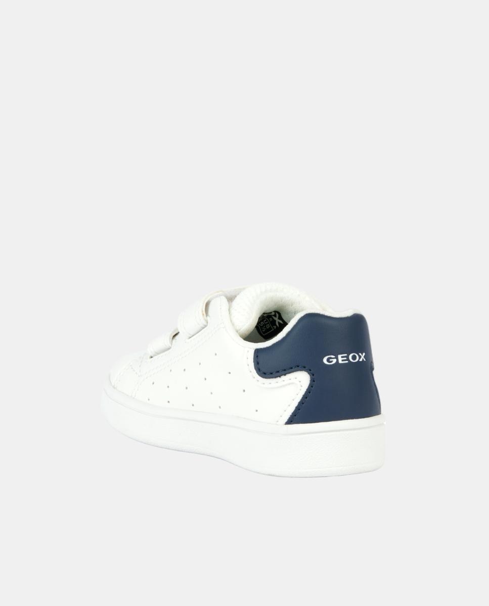 Sapatilhas desportivas de criança com inspiração no ténis Branco-4