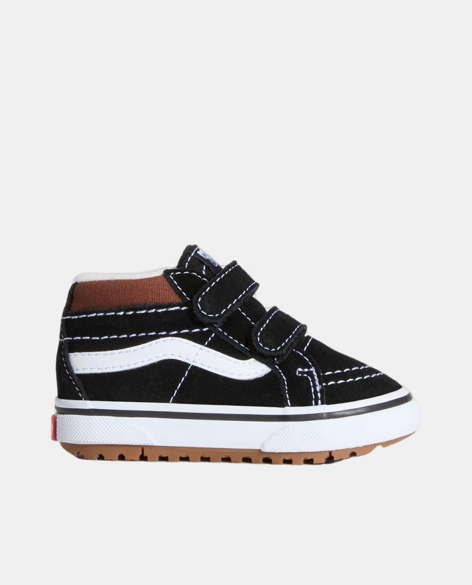 Sapatilhas Casual de Bebé Modelo SK8-Mid Reissue Velcro. Preto-1