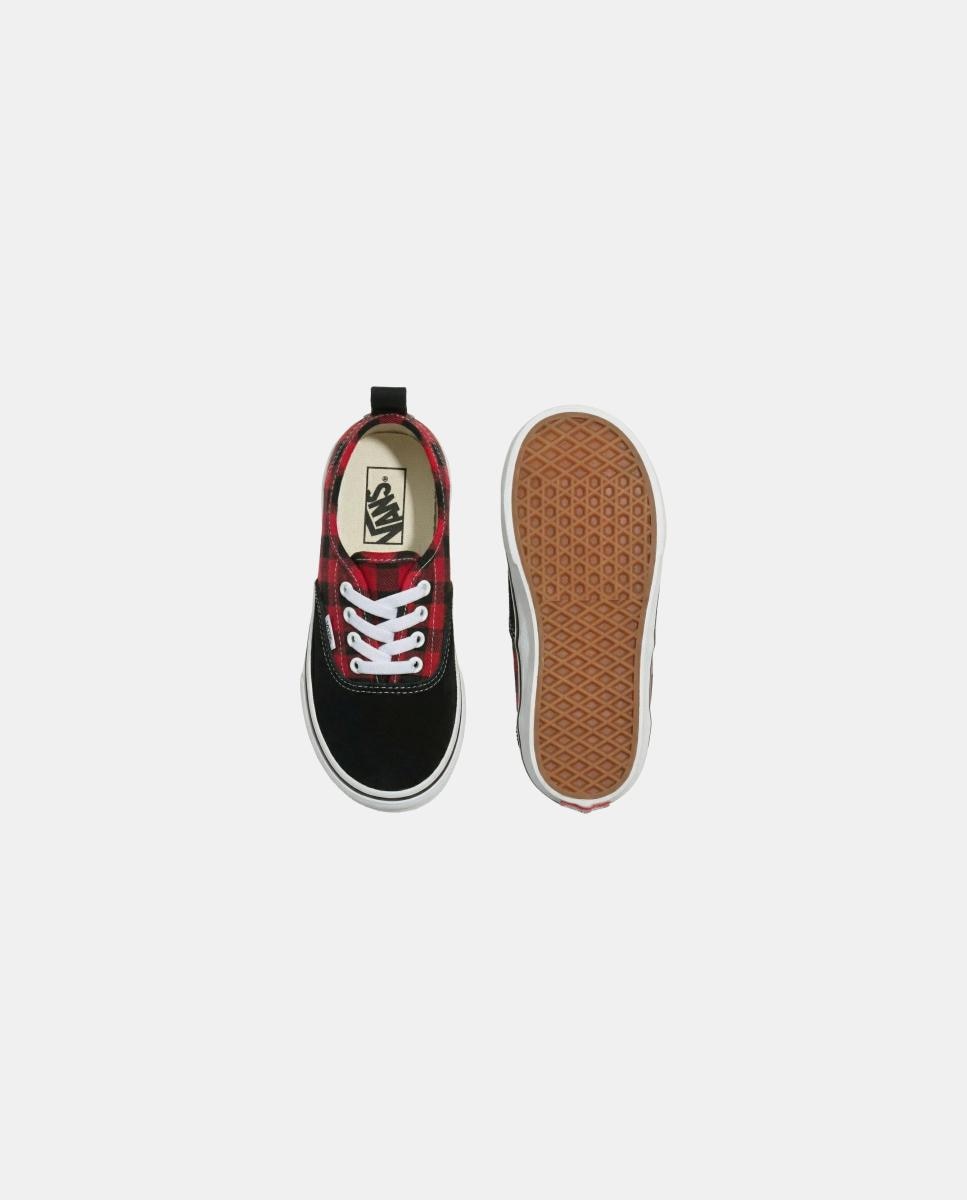 Imagen 3 de Zapatilla casual para niños Authentic Elastic V de Vans con velcro. - Negro Negro
