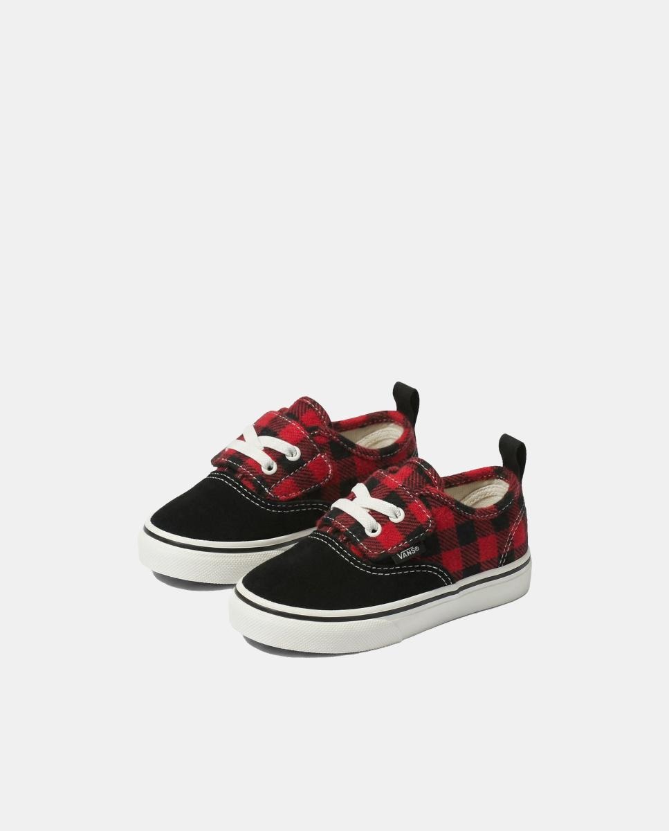 Imagen 4 de Zapatilla casual para niños Authentic Elastic V de Vans con velcro. - Negro Negro