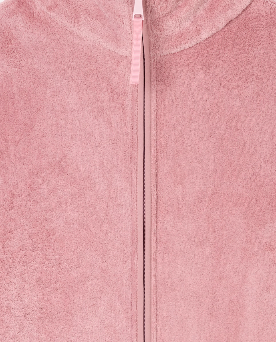 Robe com fecho-éclair Rosa-claro-5