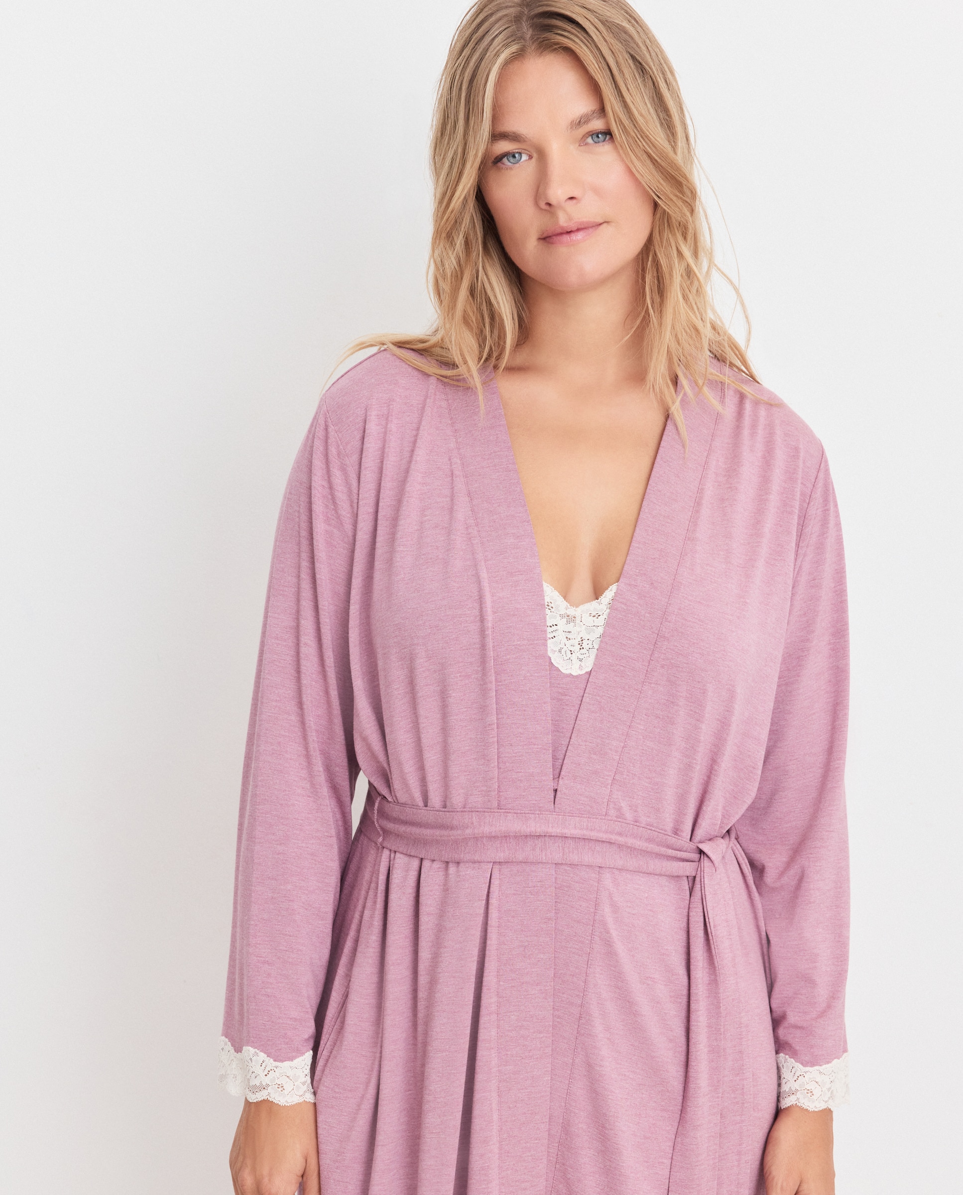 Robe com Detalhes Ameixa-2