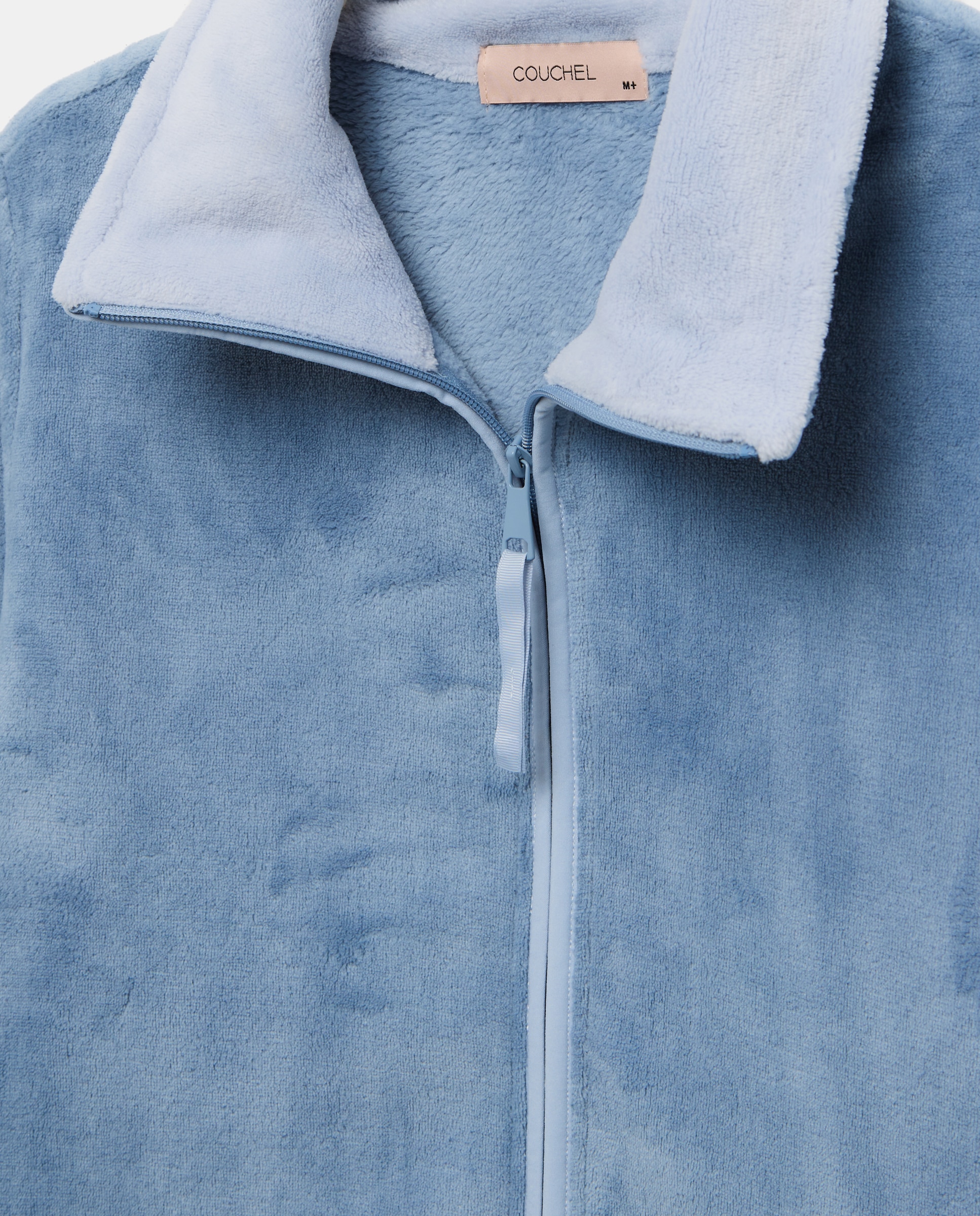 Robe com Fecho de Correr e Gola em Contraste 471 Índigo-5
