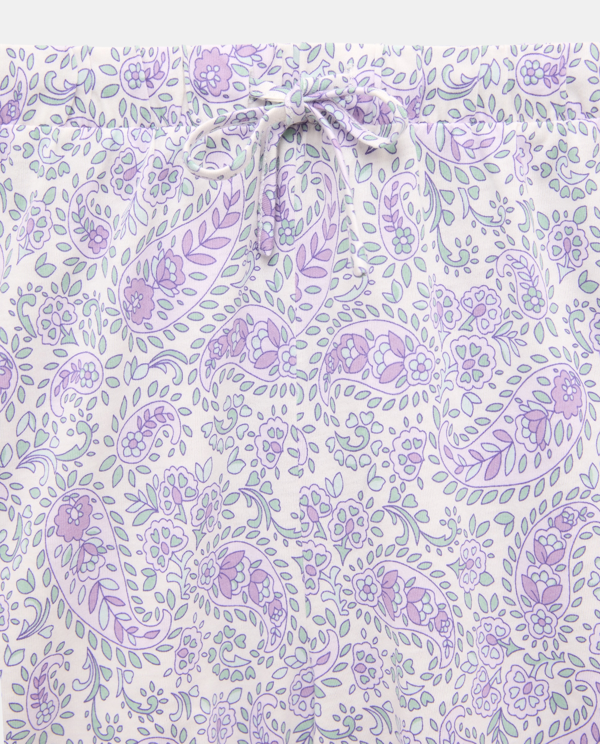 Pijama Curto de Alças com Estampado Roxo-4