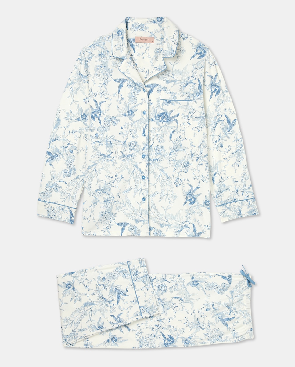 Pijama Camiseiro Azul-4