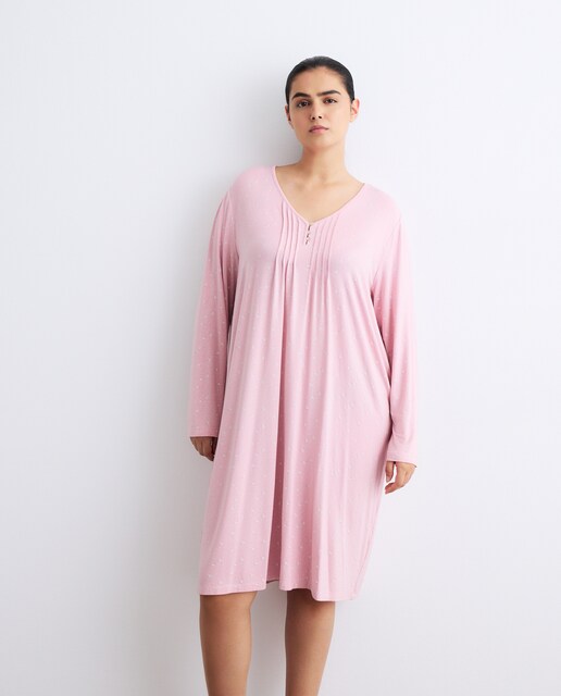 Imagen 0 de Camisón de mujer pico con tres botones