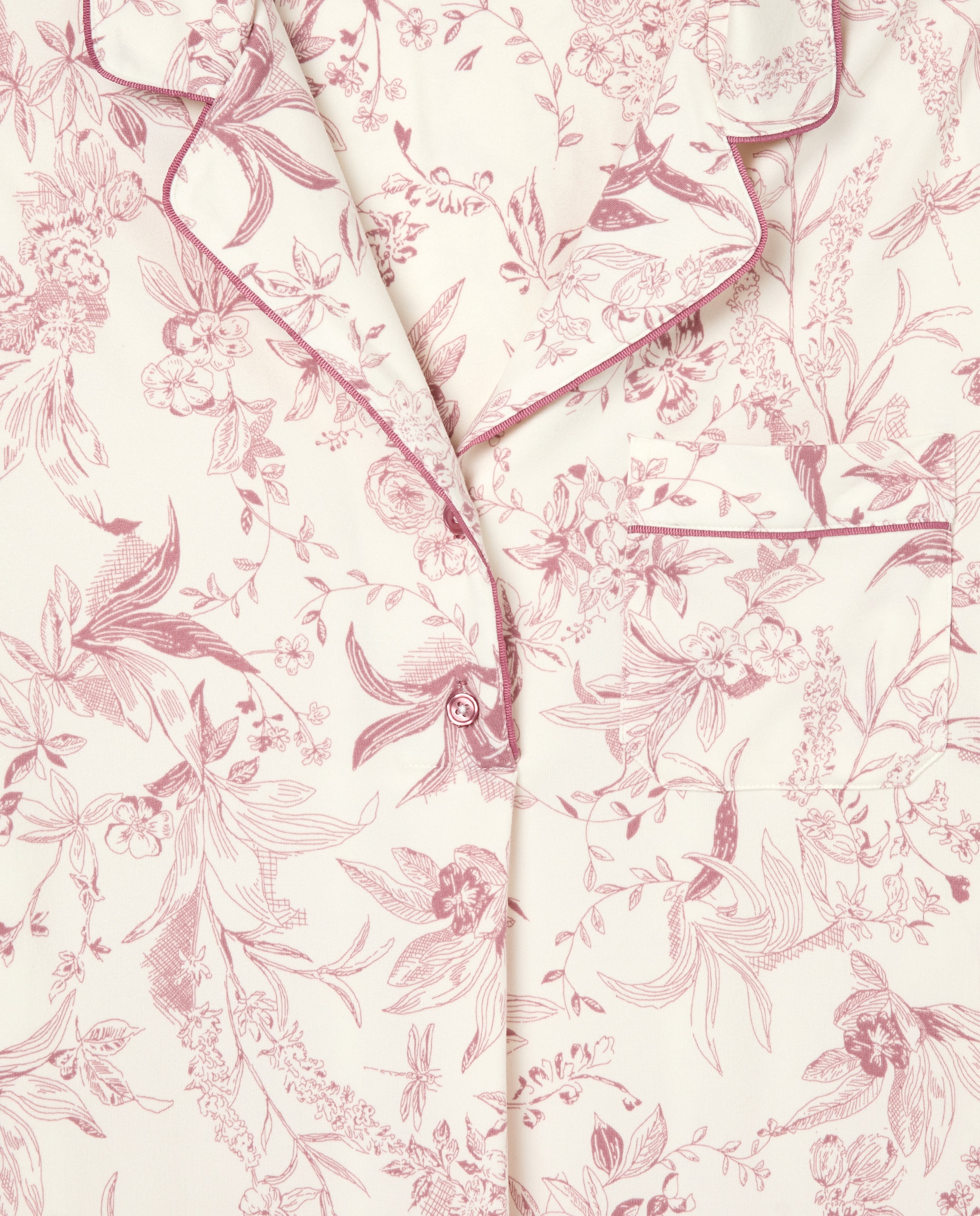 Camisa de Dormir Estampada Rosa-5