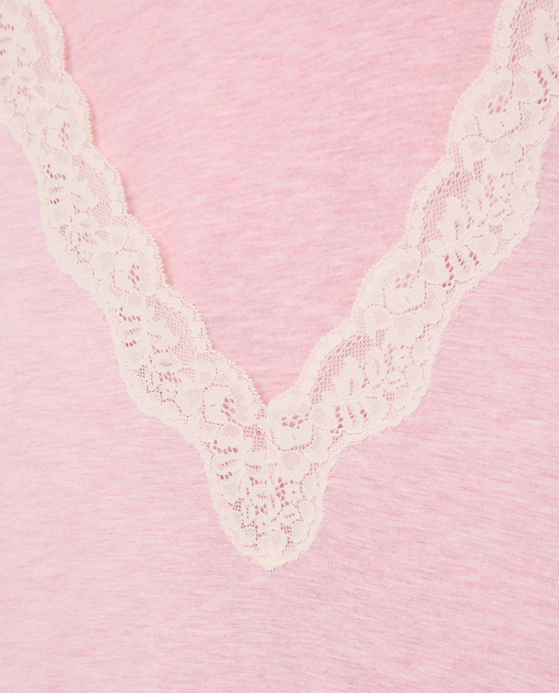 Camisa de dormir com Detalhe na Gola 200 Rosa-5