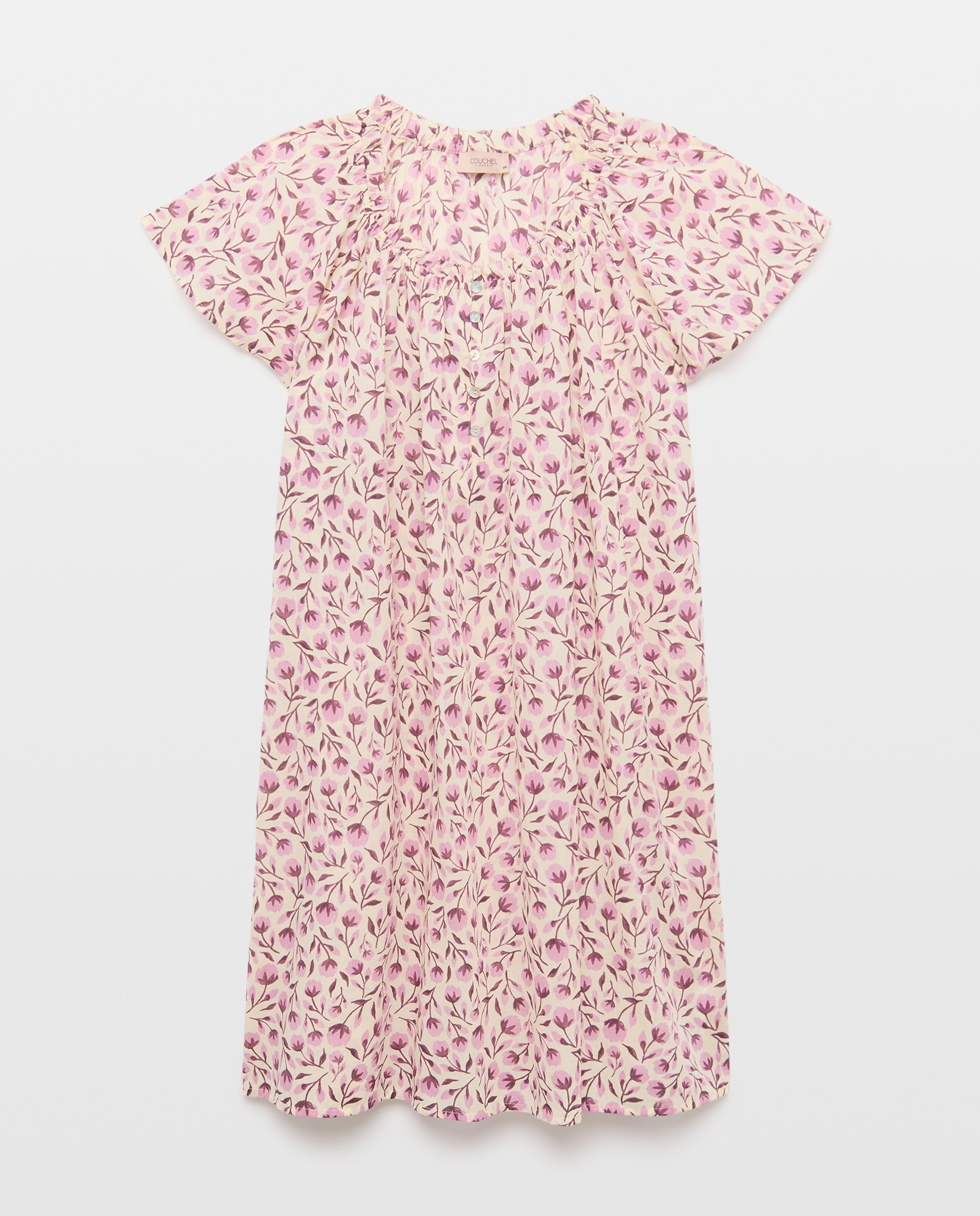 Camisa de Dormir Estampada Branco-4