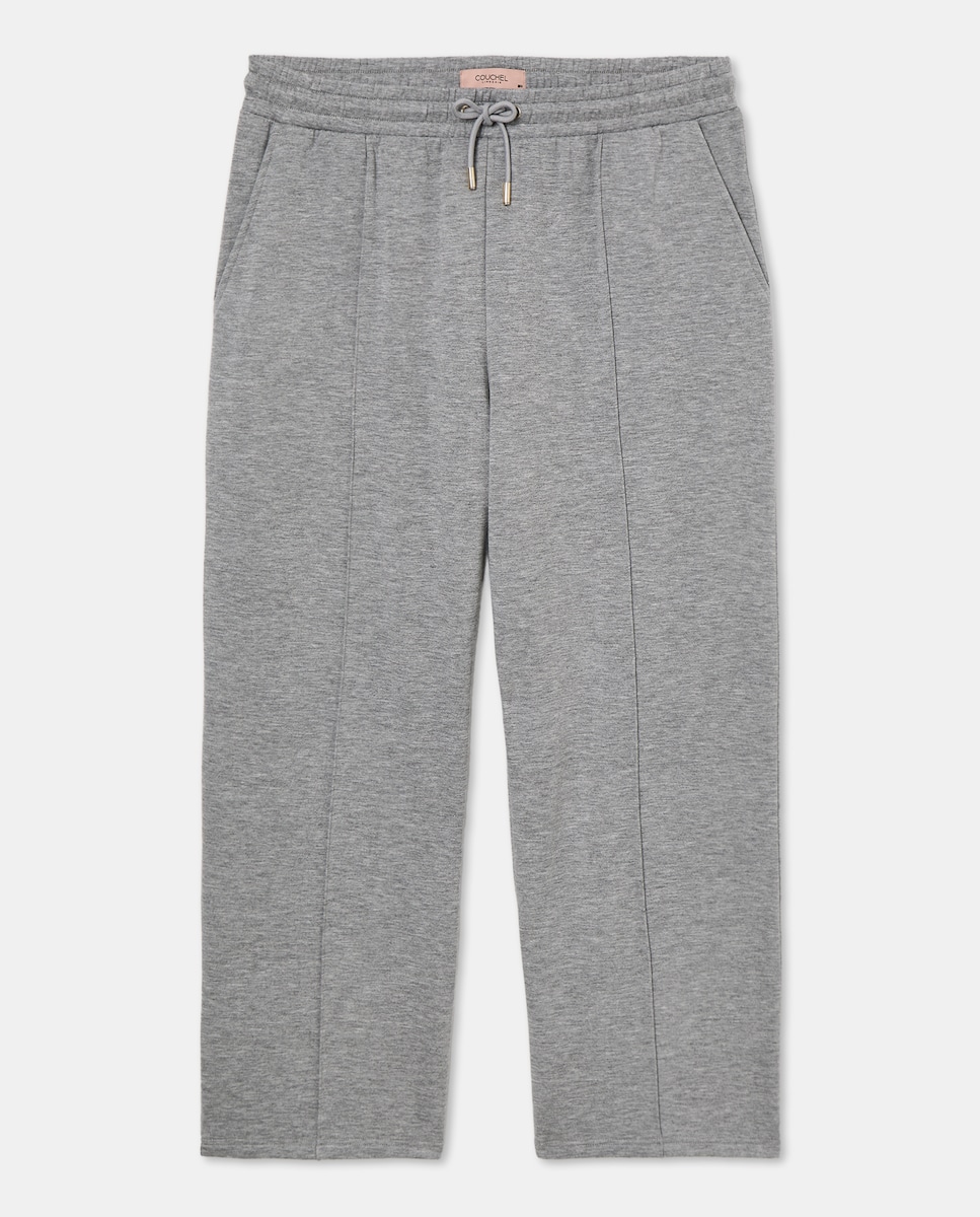 Calças regular de mulher 820 Cinzento Médio-4