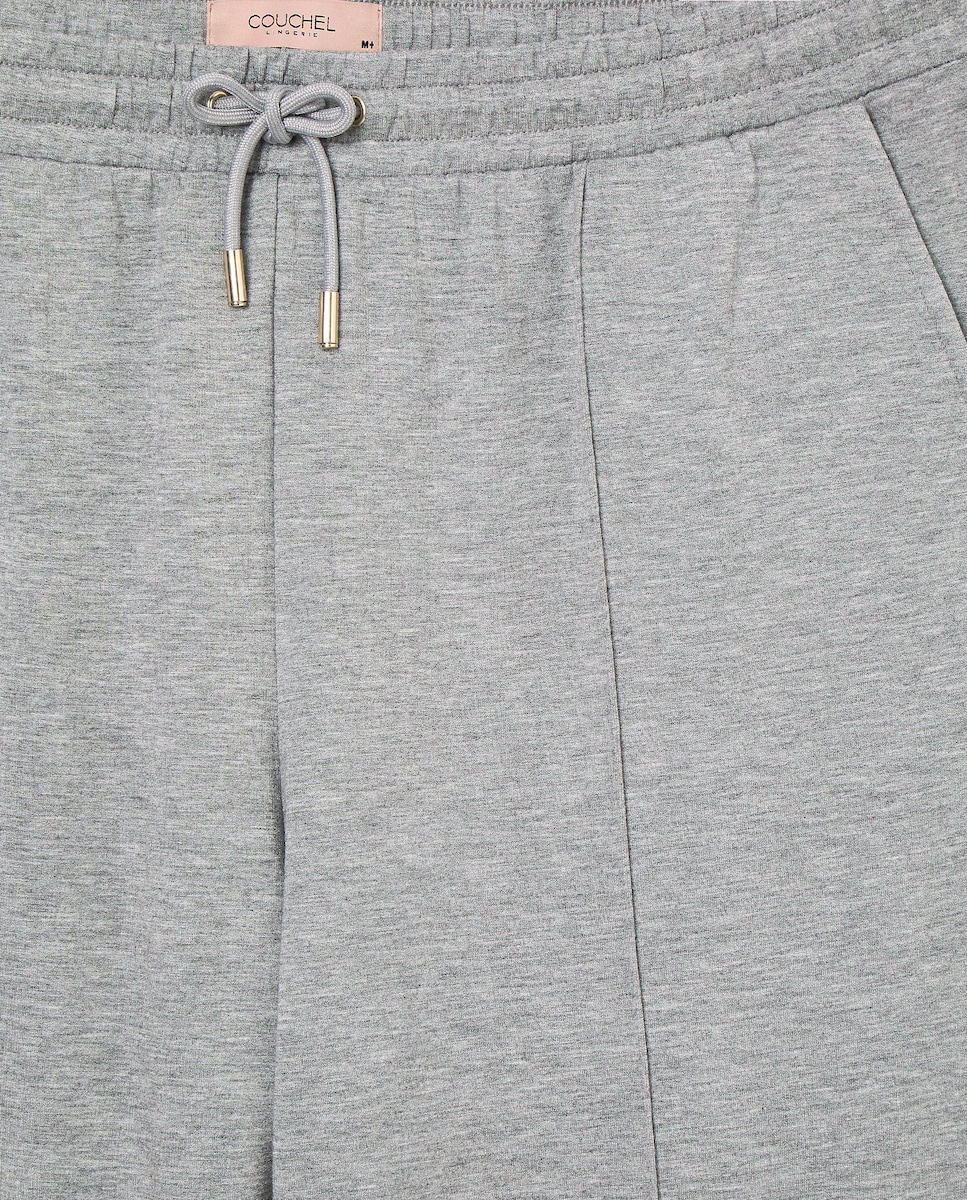 Calças regular de mulher 820 Cinzento Médio-5