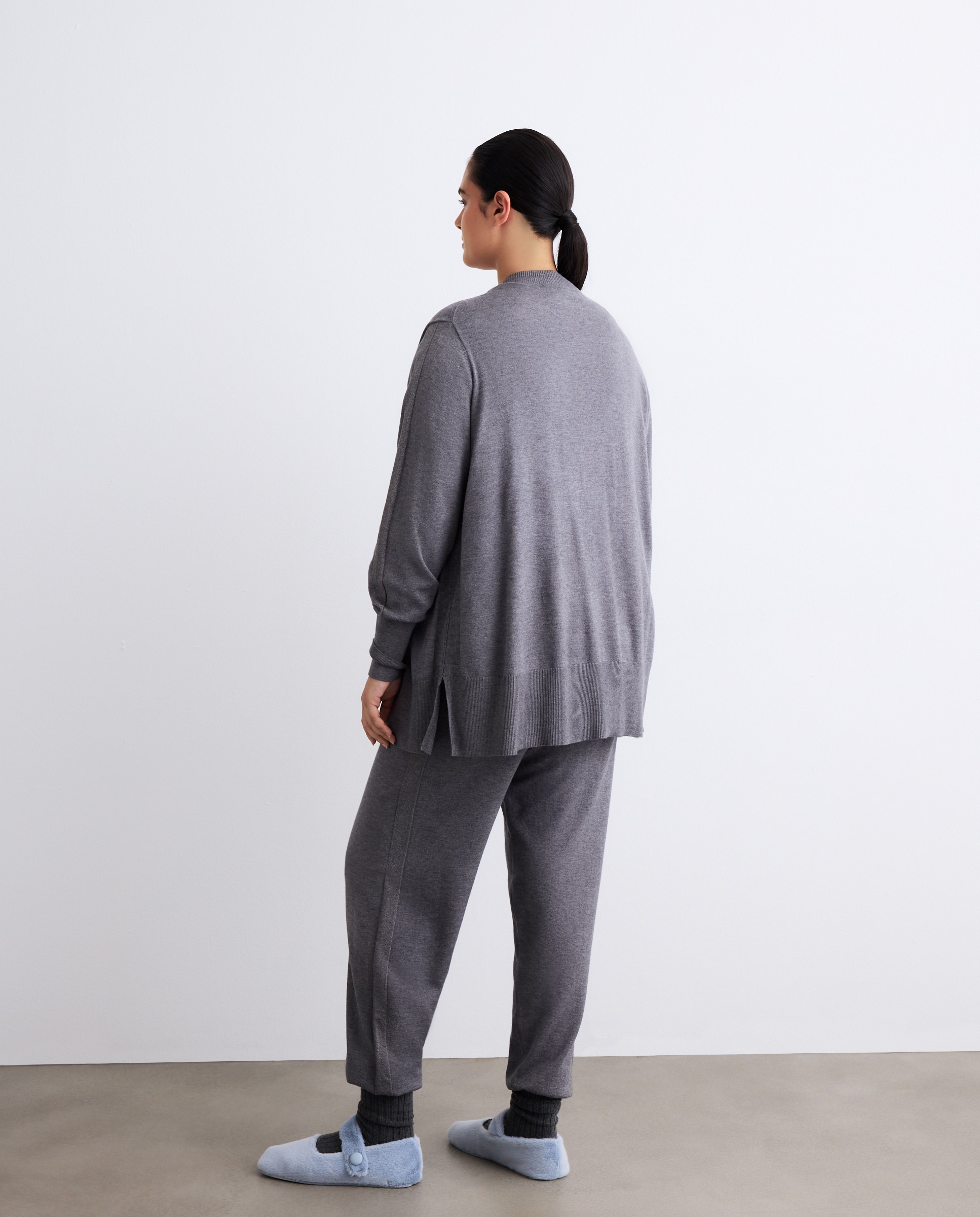 Casaco com Botões 830 Antracite-3