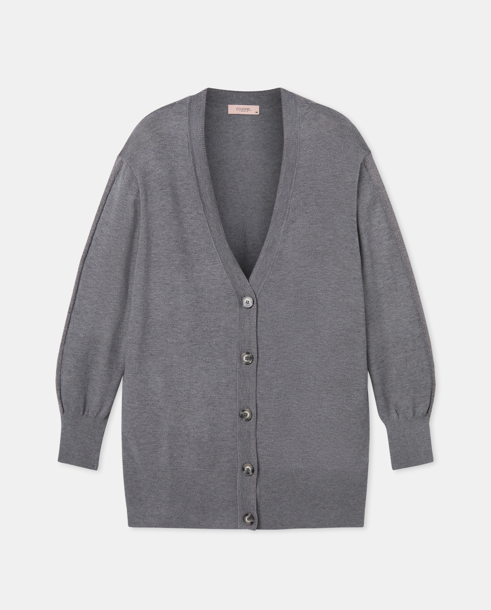 Casaco com Botões 830 Antracite-4