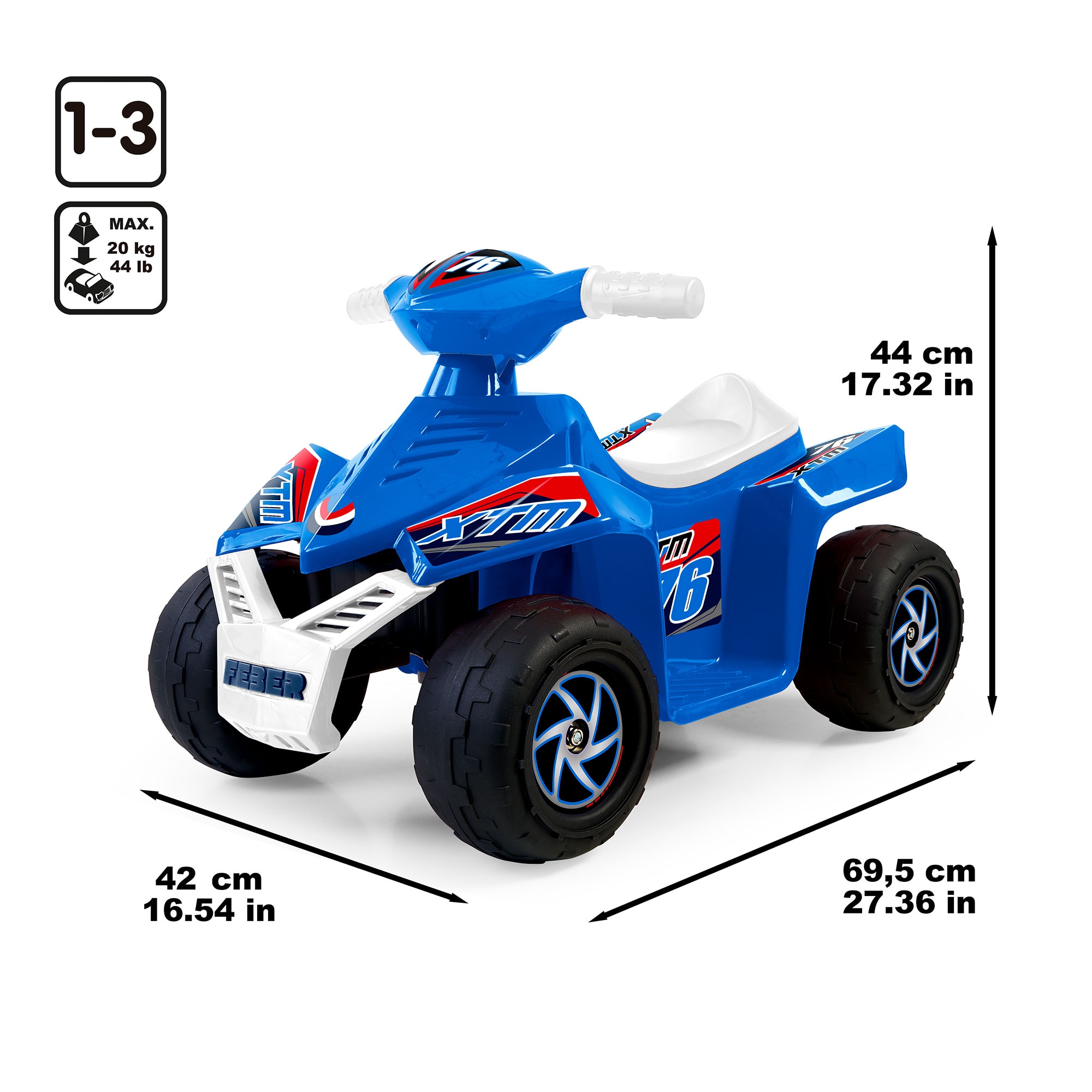Quad Racy Azul Feber 3