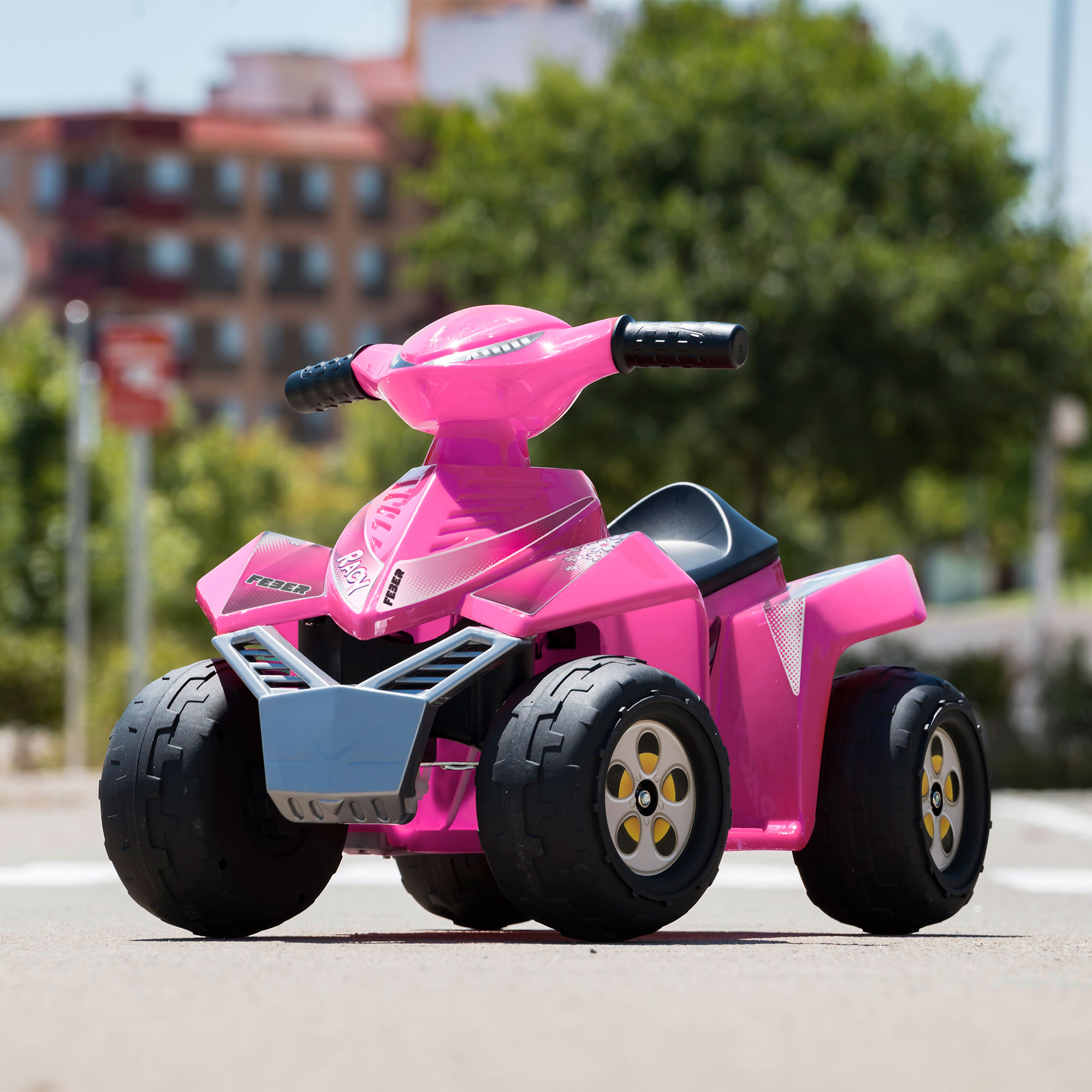Quad Racy Pink 6V Ce Feber Famosa 4