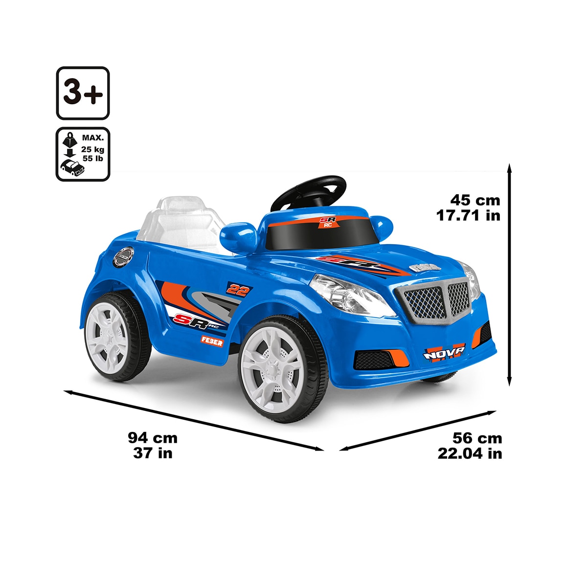 Coche Twinkle Car R/C 12V Azul Feber 3