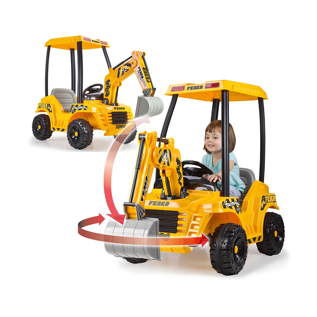 Imagen 0 de Excavadora eléctrica Super Digger 12V LT Feber