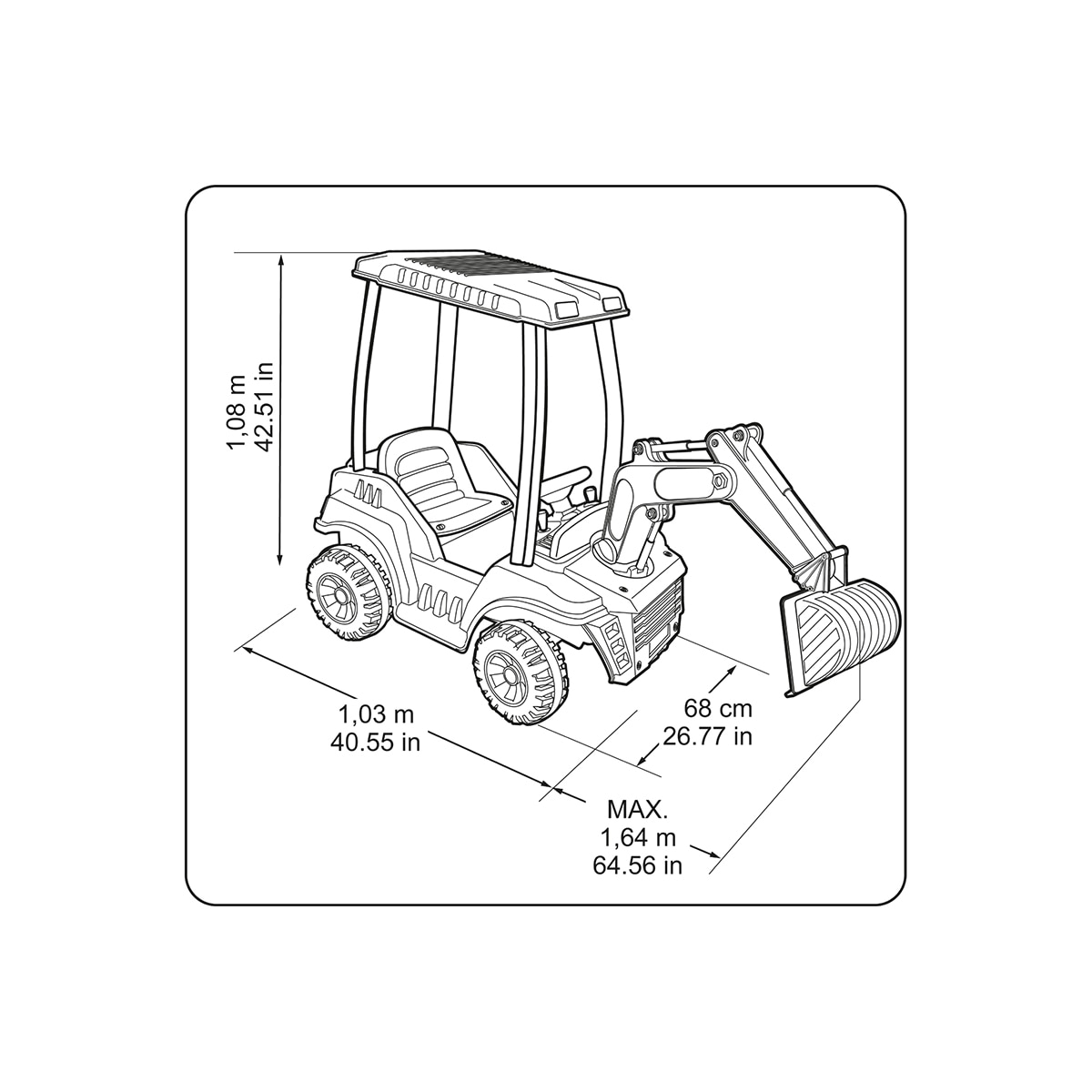 Excavadora eléctrica Super Digger 12V LT Feber 3