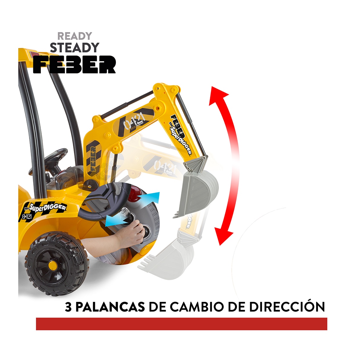 Excavadora eléctrica Super Digger 12V LT Feber 7