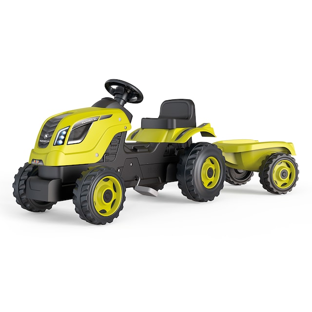 Tractor Farmer XL Verde con Remolque Smoby