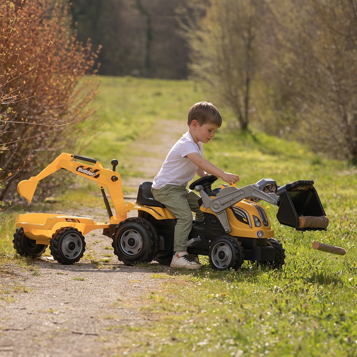 Tractor Builder Max con Remolque Smoby 5