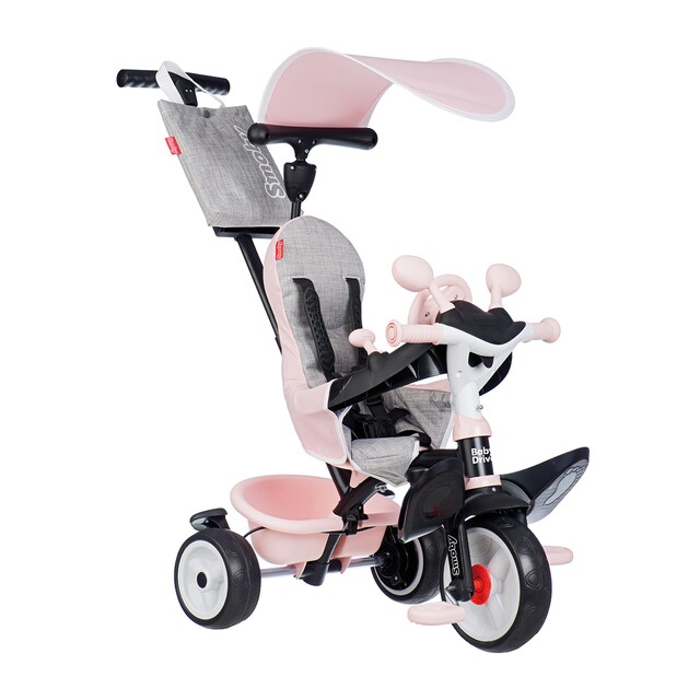 Imagen 0 de Triciclo Baby Driver Confort Rosa progresivo 3 en 1 que combina seguridad, comodidad y diversión. Smoby