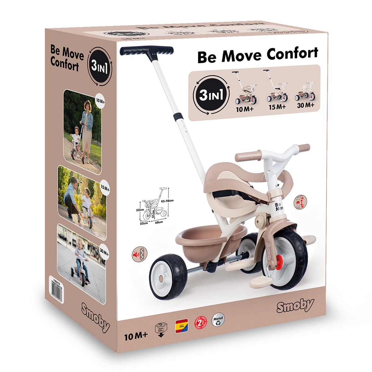 Triciclo progresivo 3 en 1 Smoby 8