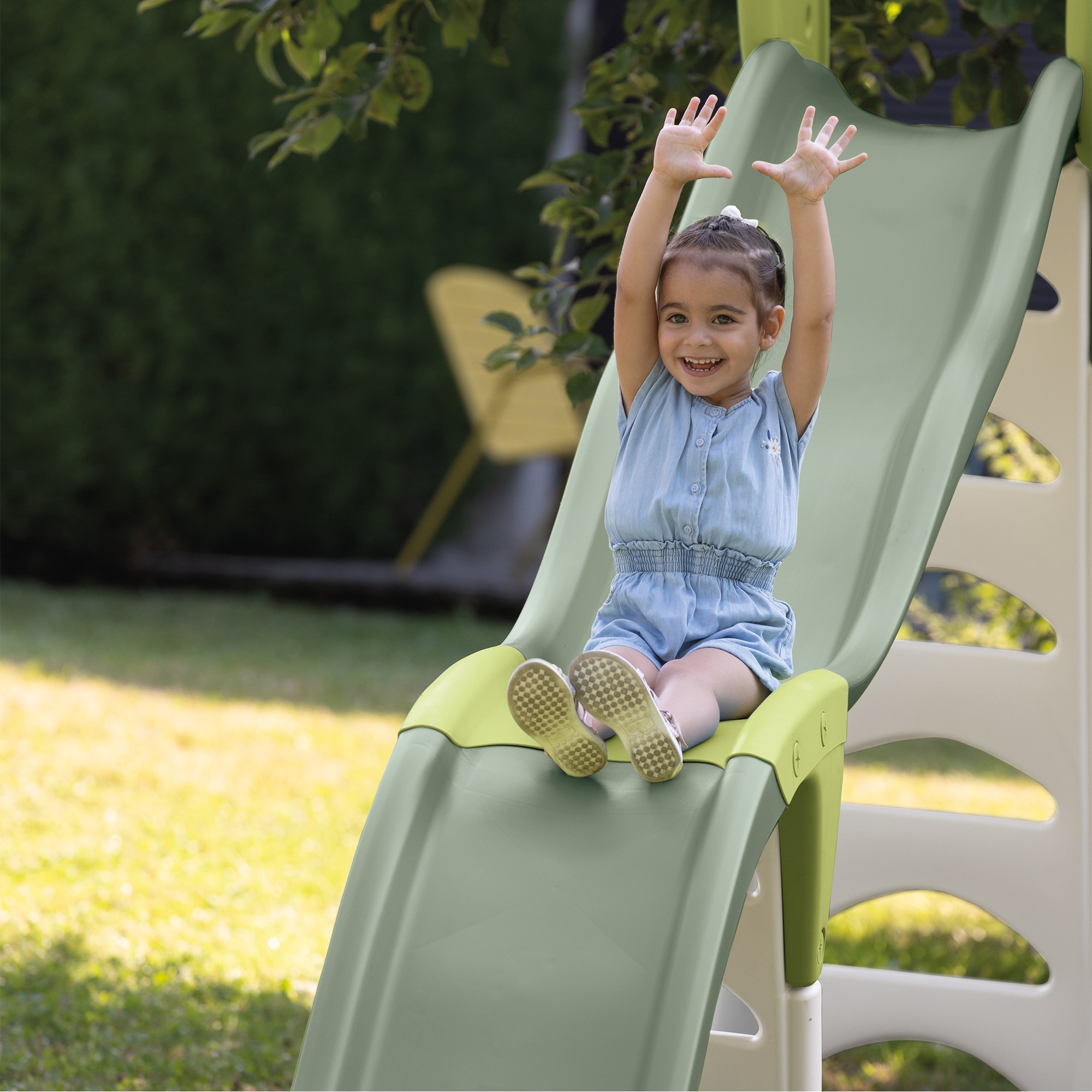 Tobogan super megagliss. Con rampa de triple onda, simple para los más pequeños y tobogán de triple onda para niños más mayores. Smoby Life 6