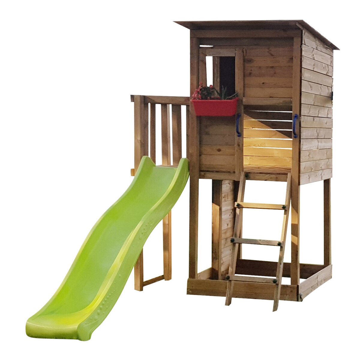 MASGAMES – Parque infantil Masgames Taga L con pared de escalada.