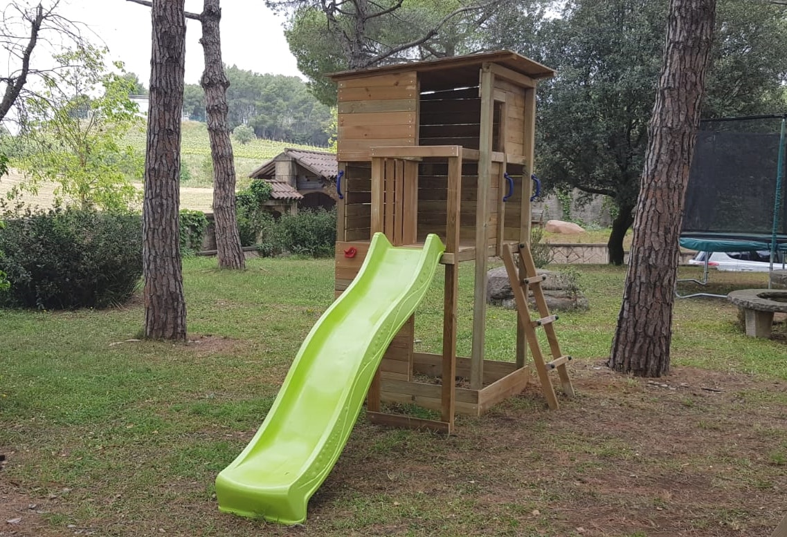 Parque infantil Masgames Taga L con pared de escalada 3