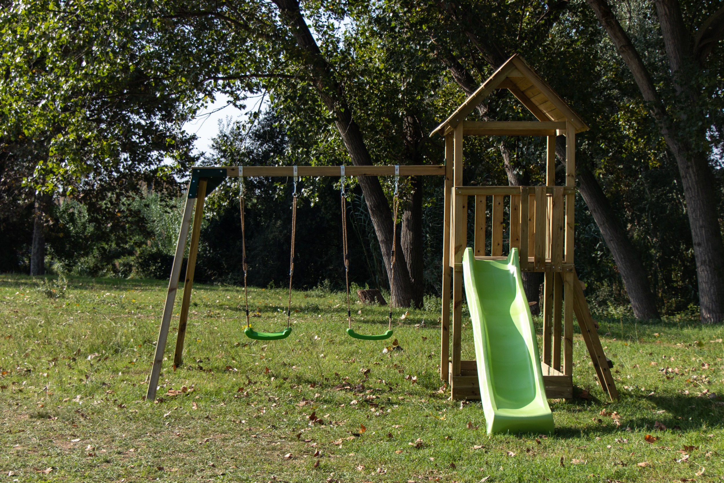 Parque infantil Masgames Tibidabo L con columpio doble 3