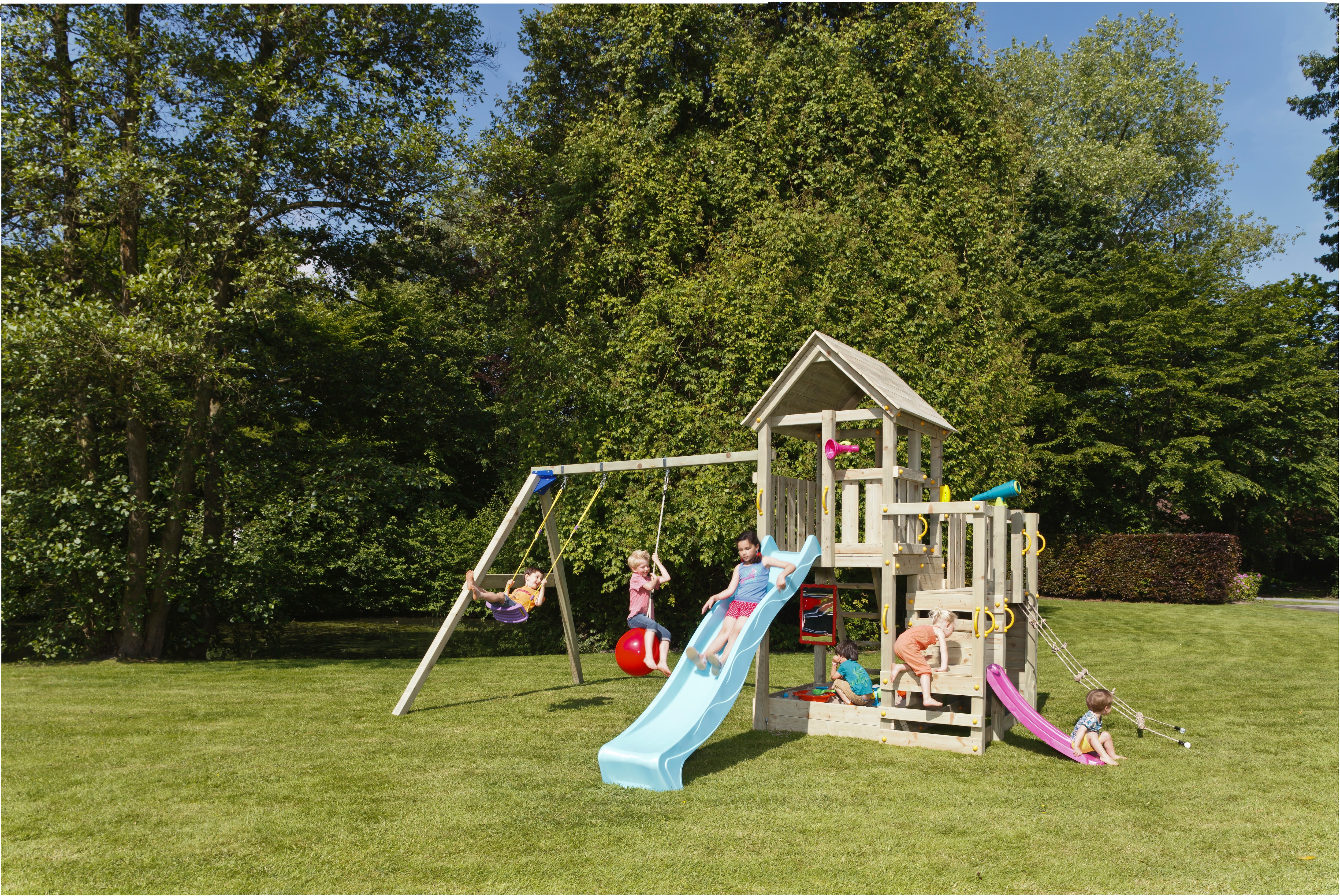 Parque infantil Masgames Penthouse XL con columpio doble 2
