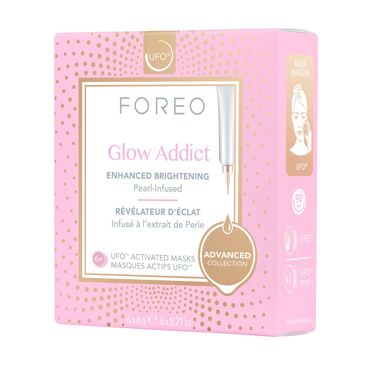 Glow Addict - Mascarilla facial iluminadora para UFO/UFO mini de FOREO 1