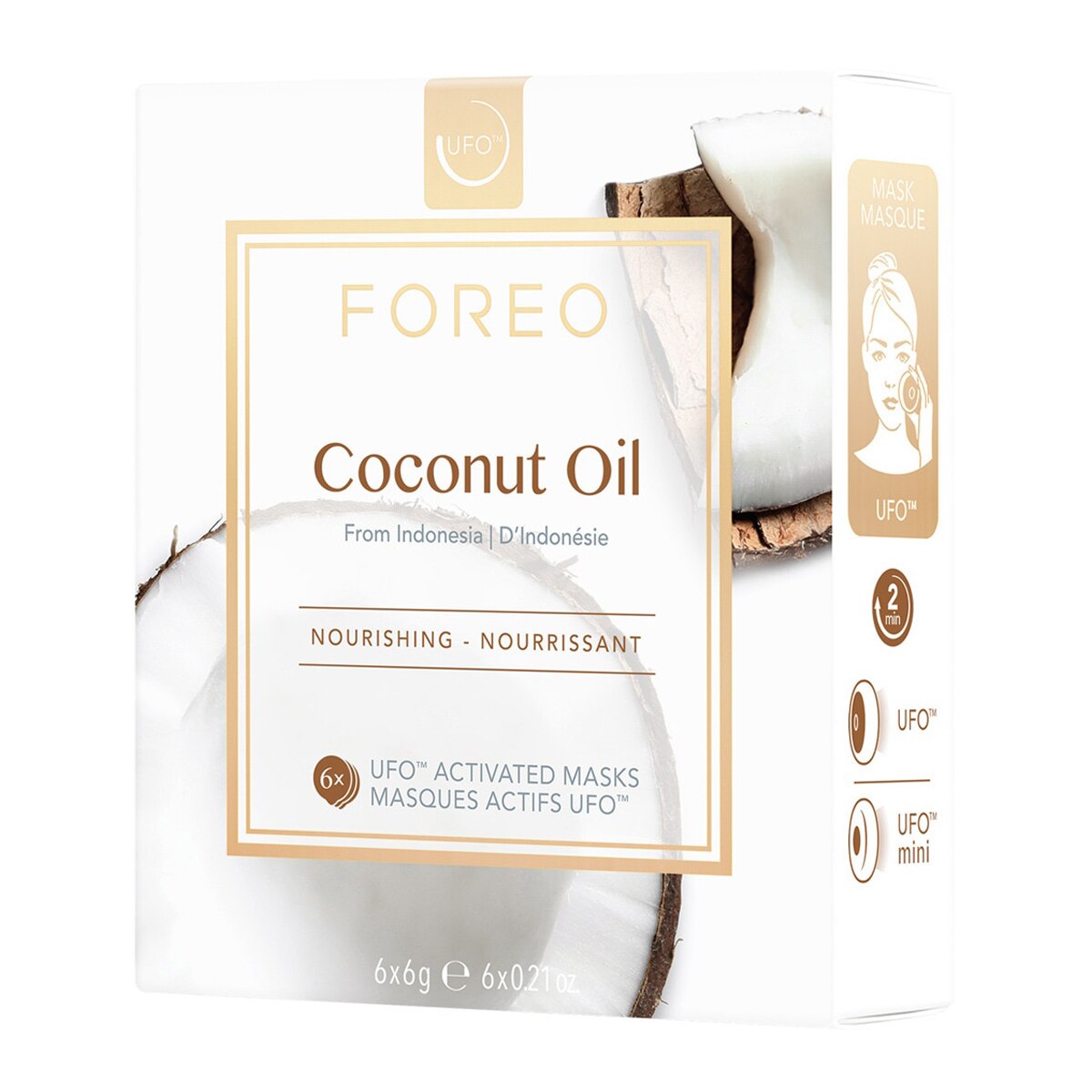 Mascarilla facial nutritiva para UFO y UFO mini Coconut Oil FOREO 1