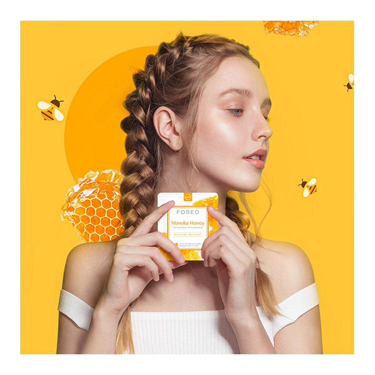 Mascarilla facial revitalizante para UFO y UFO mini Manuka Honey FOREO 4