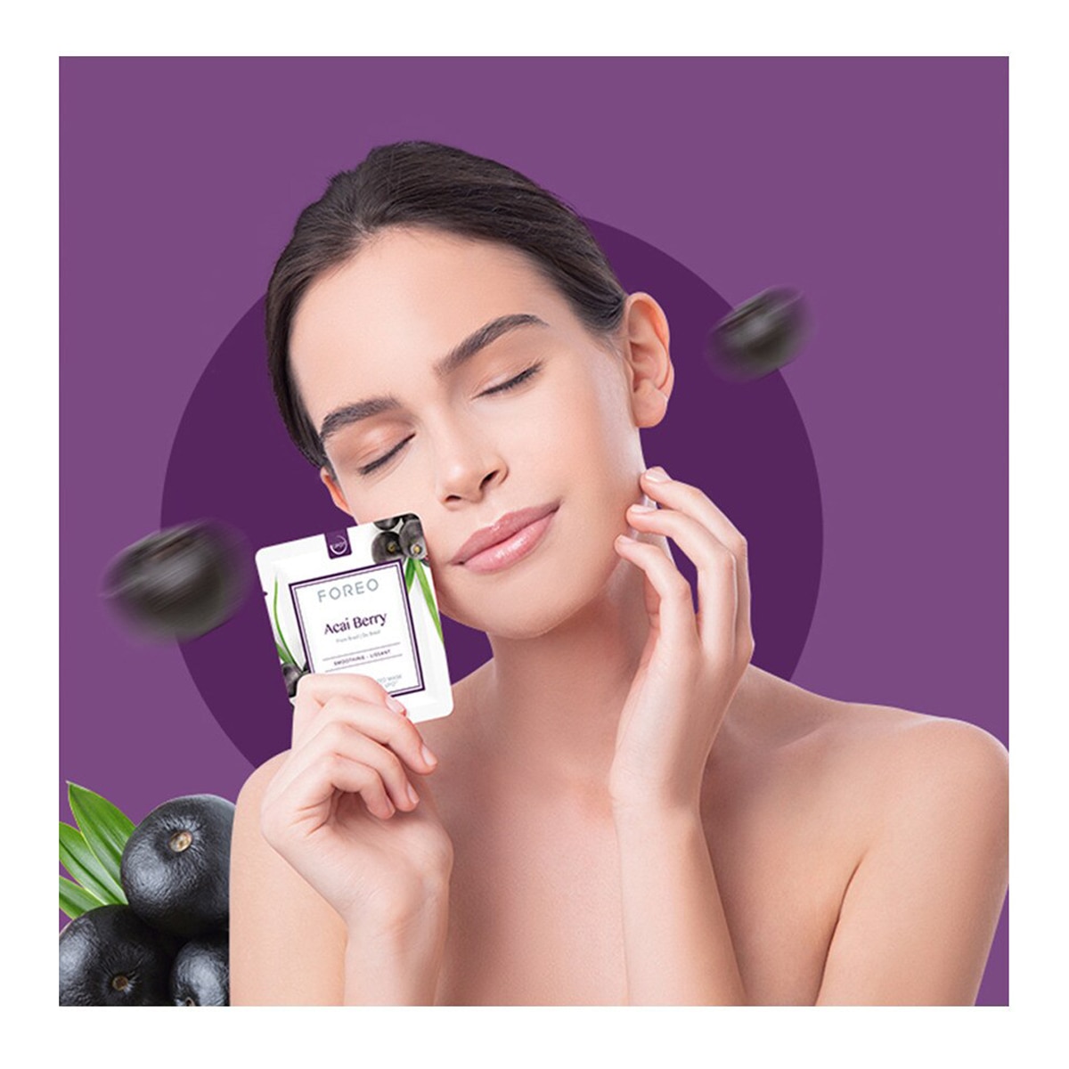 Mascarilla facial reafirmante para UFO y UFO mini Acai Berry FOREO 2