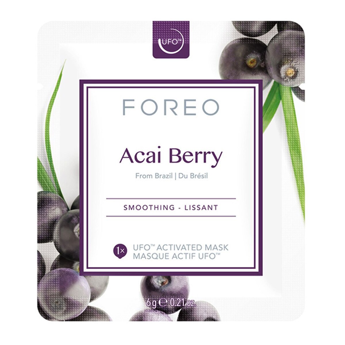 Mascarilla facial reafirmante para UFO y UFO mini Acai Berry FOREO 3