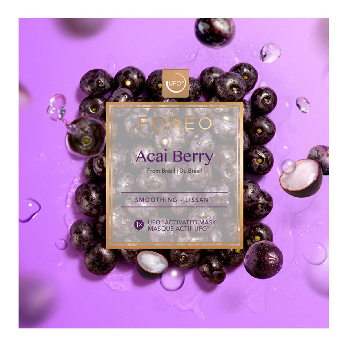 Mascarilla facial reafirmante para UFO y UFO mini Acai Berry FOREO 4