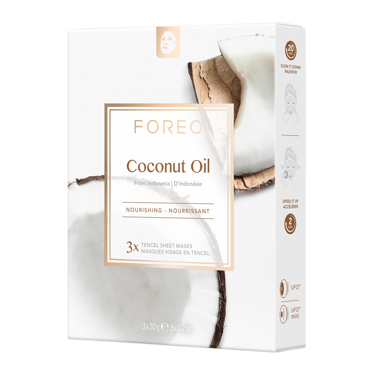 Imagen 1 de Mascarilla facial nutritiva Coconut Oil para piel deshidratada FOREO - 20 g