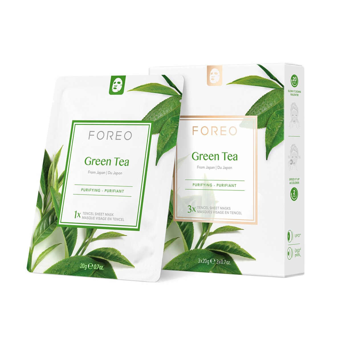 Mascarilla facial purificante Green Tea para pieles mixtas FOREO 20 g 2