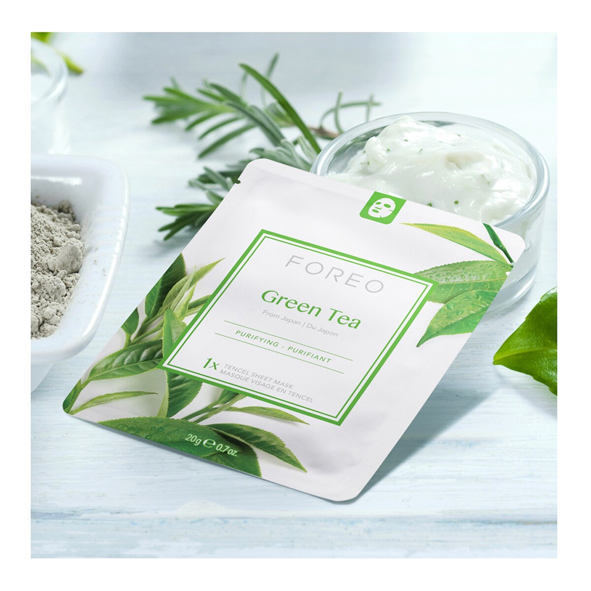 Mascarilla facial purificante Green Tea para pieles mixtas FOREO 20 g 6