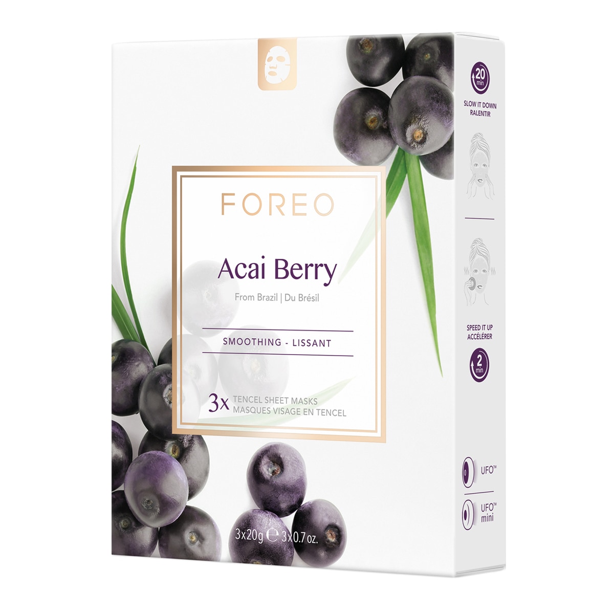 Mascarilla facial reafirmante Acai Berry para piel madura FOREO 20 g 1
