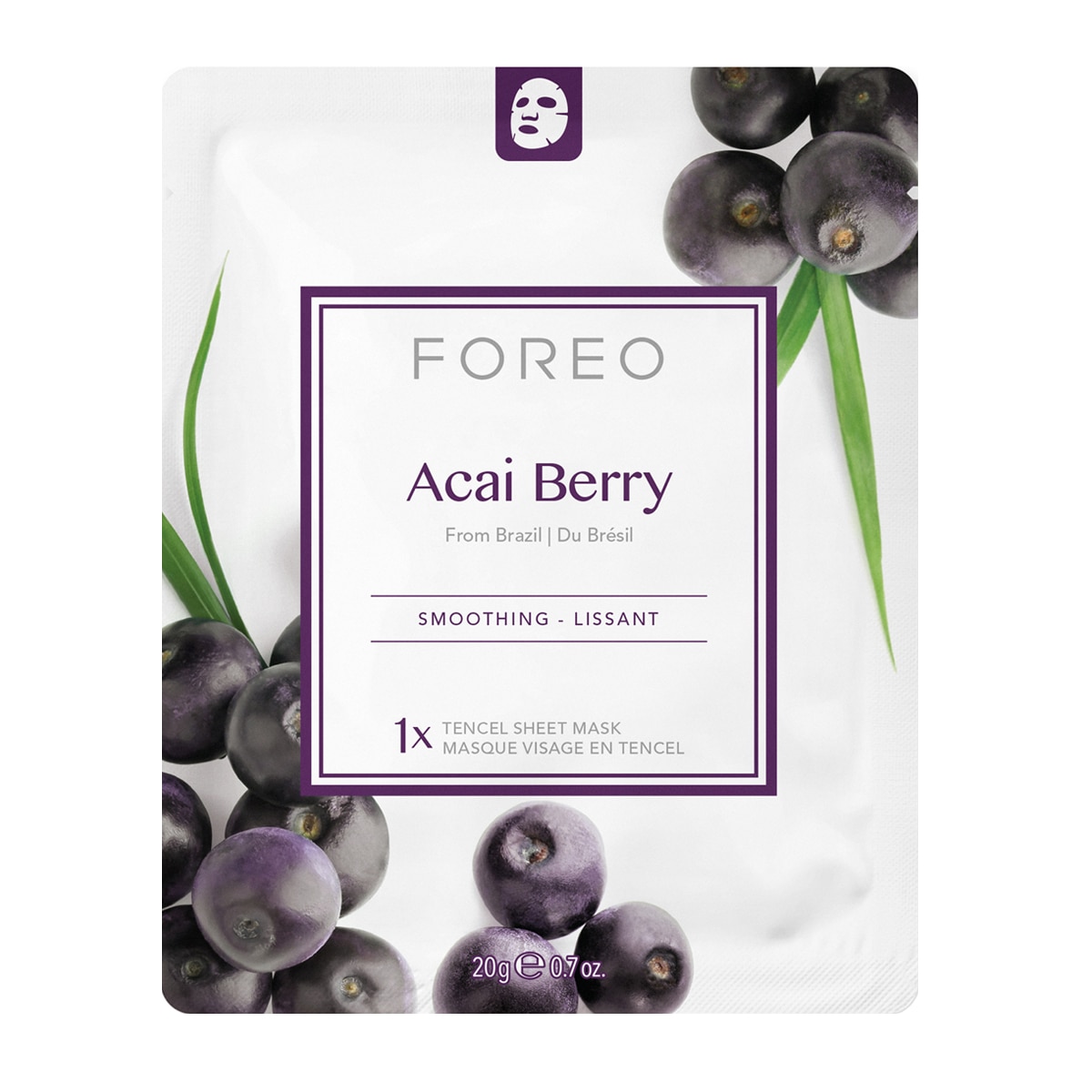 Mascarilla facial reafirmante Acai Berry para piel madura FOREO 20 g 4