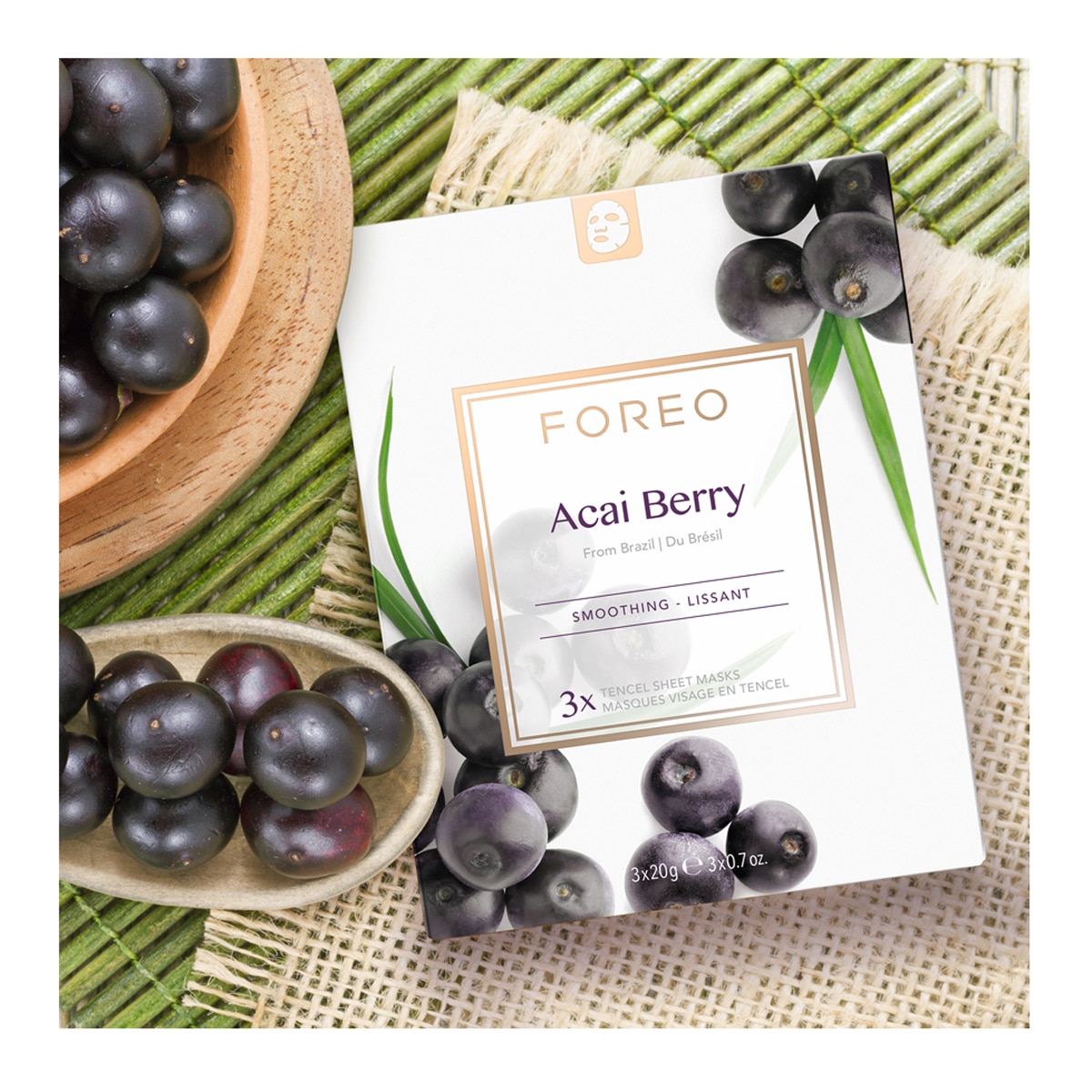 Mascarilla facial reafirmante Acai Berry para piel madura FOREO 20 g 6